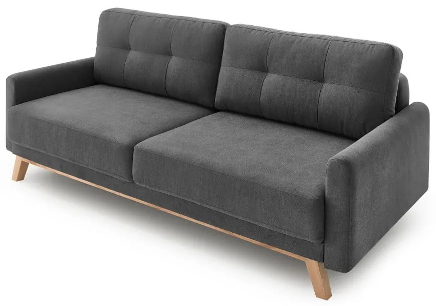 Canapea extensibilă Bobochic Paris Balio, gri închis