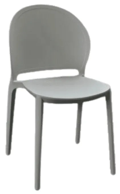 SCAUN TONDO -POLIPROPILENA-HORECA - ALB