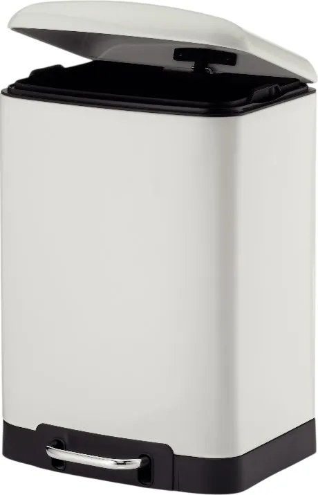 Coș cu pedale Kela DAVINO 12 l, alb