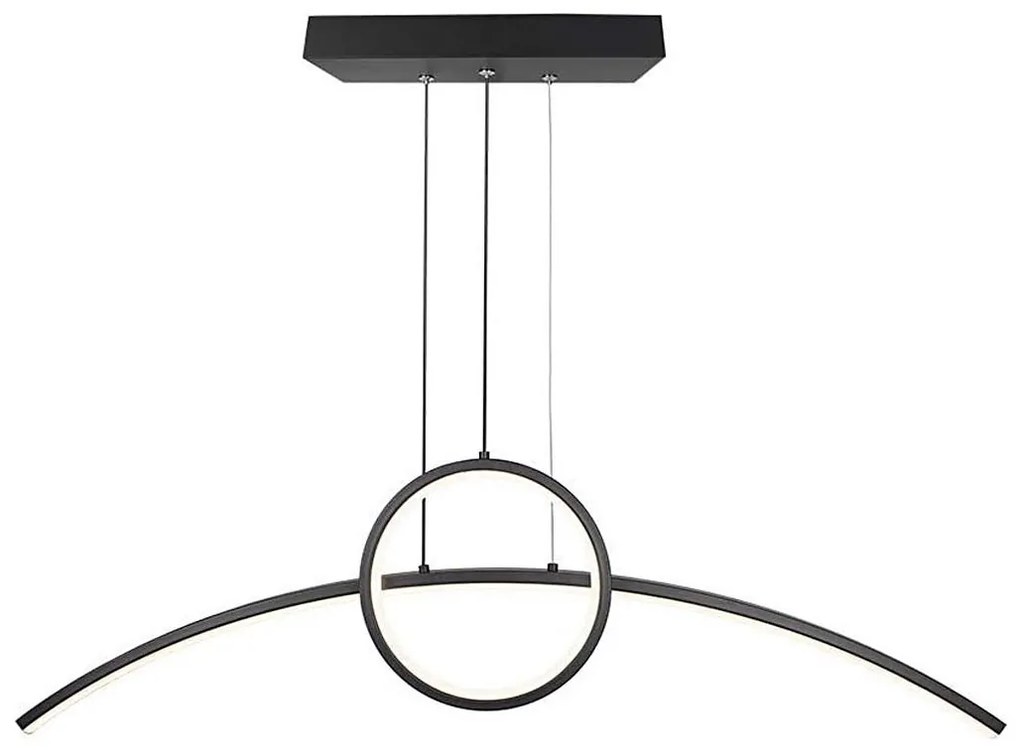 Lustră LED pe cablu LED/30W/230V 4000K negru