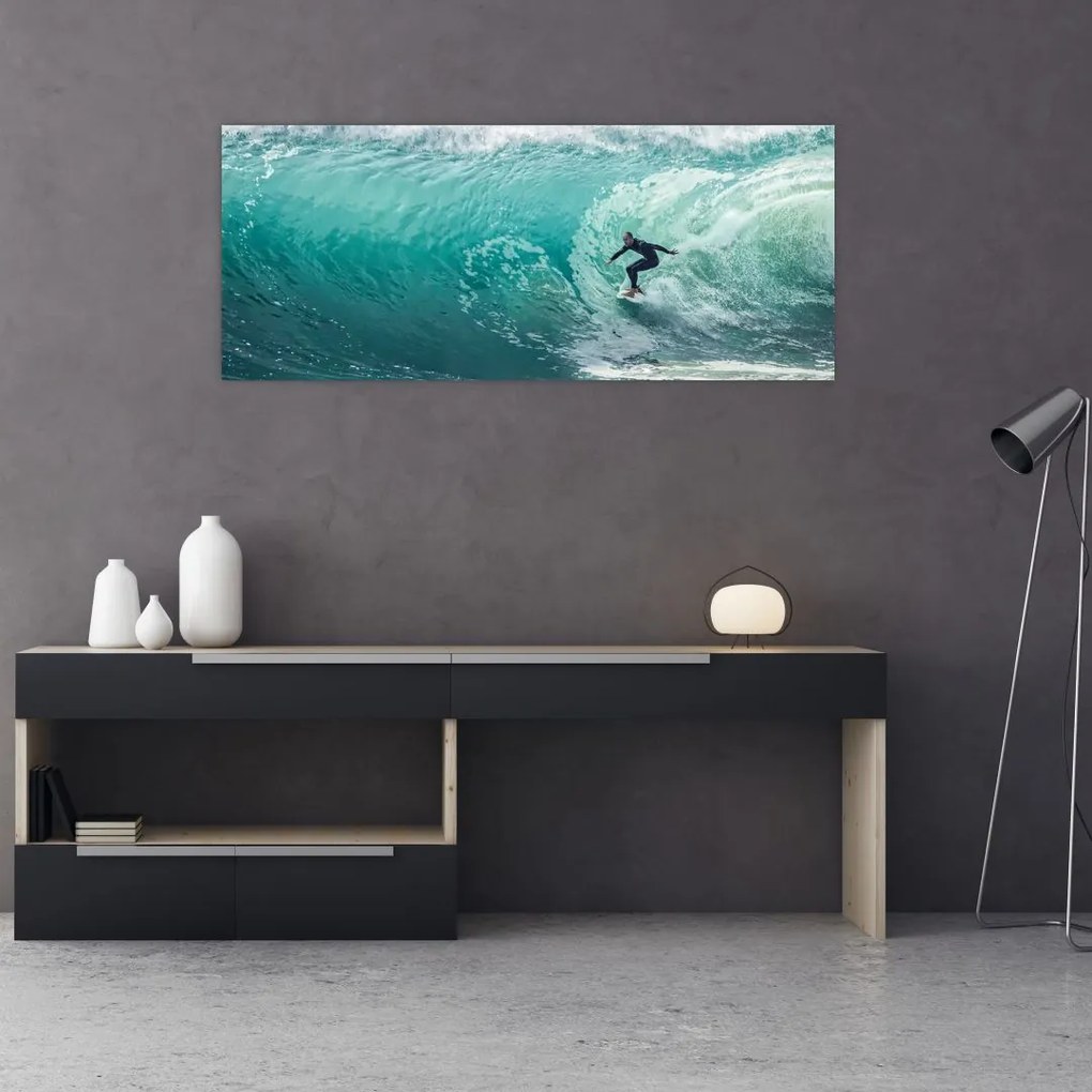 Tablou cu surferi (120x50 cm), în 40 de alte dimensiuni noi