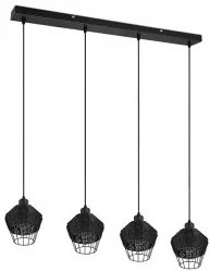 Suspensie vintage 4 becuri E27 Borka R31264002 Trio