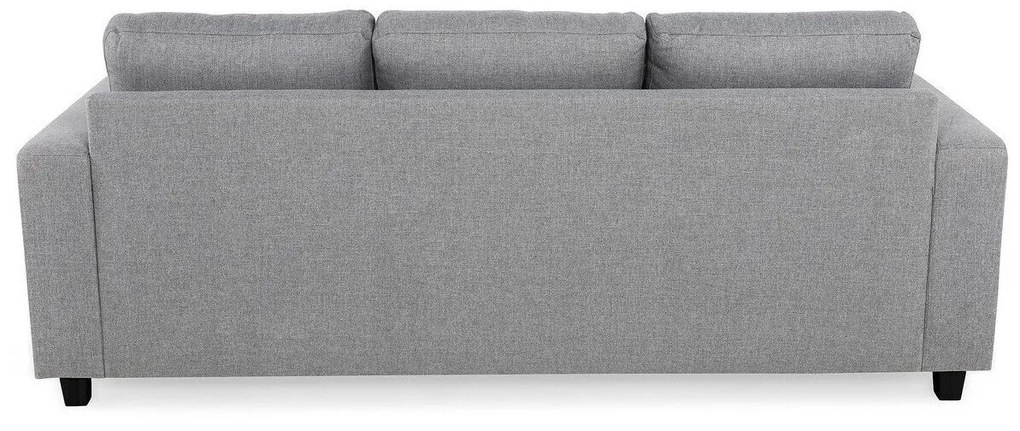 Canapea Scandinavian Choice C172Numărul de locuri: 3, Gri deschis, Negru, 214x88x86cm, Tapiterie, Picioare: Plastic
