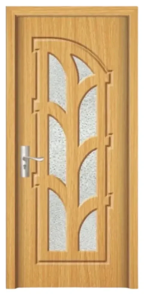 Usa Interior din MDF Novo Doors ND308, Cadru din Lemn Masiv, Geam Sablat, KIT COMPLET, Toc , Manere si balamale incluse (Culoare: Wenge, Dimensiune: