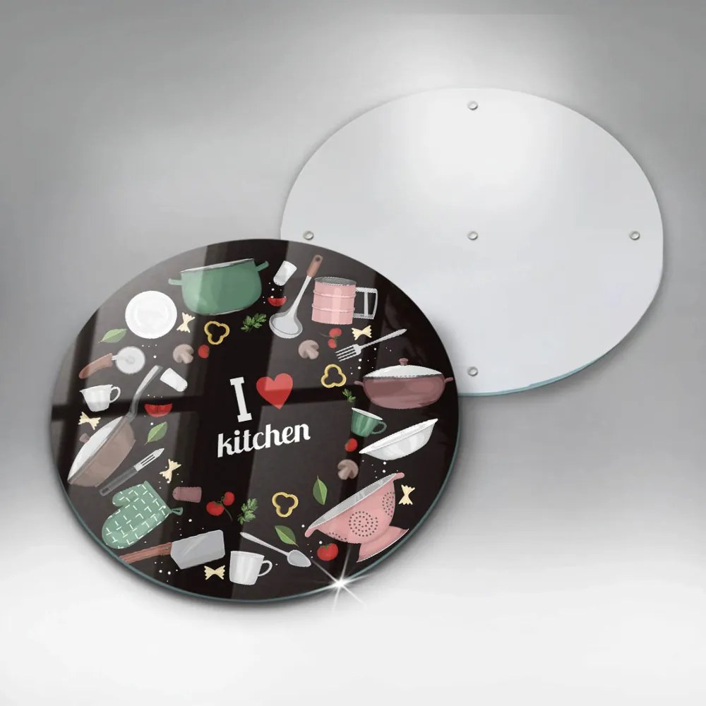 Tocător de bucătărie Ilustrație Îmi place bucătăria