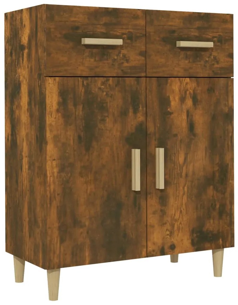 817357 vidaXL Servantă, stejar fumuriu, 69,5x34x89 cm, lemn prelucrat