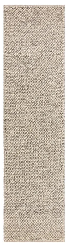 Covor tip traversă gri deschis țesut manual din amestesc de lână 60x230 cm Minerals – Flair Rugs