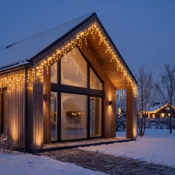 BRILAGI - LED pentru exterior ghirlandă de Crăciun 1200xLED/8 funcții 63m IP44 alb cald țurțuri