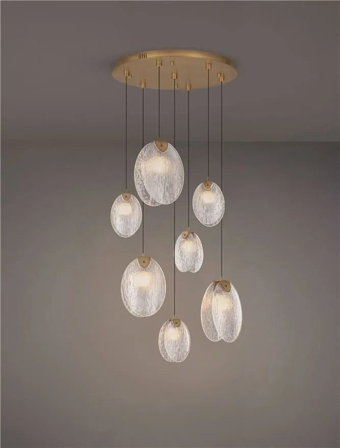 Lustra LED suspendata design decorativ SHELINA D-65cm