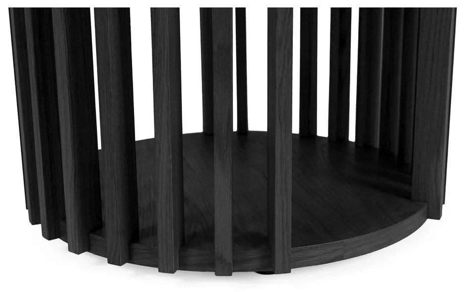 Măsuță auxiliară Woodman Drum, ø 53 cm, negru