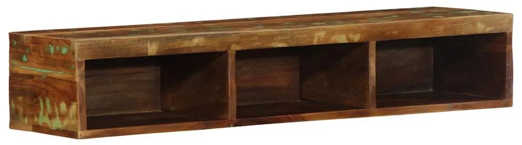 vidaXL Dulap TV montat pe perete 100x30x19 cm, lemn masiv reciclat
