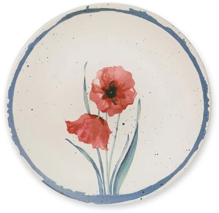 Set 6 farfurii din ceramică My Ceramic Flower, ø 25 cm