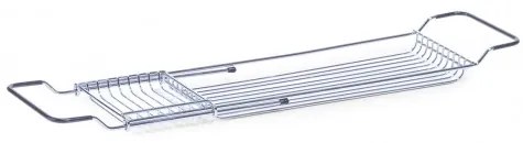 Tava reglabila pentru cada, Metal Cromat, l65,5/76,5xA15,5xH4 cm