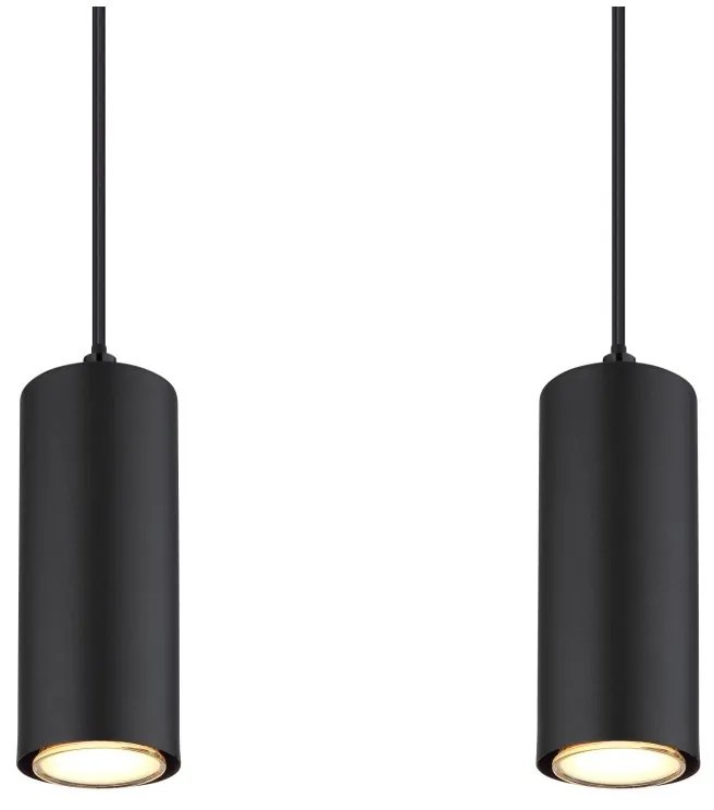 Lustra 4L design industrial Robby negru, maro