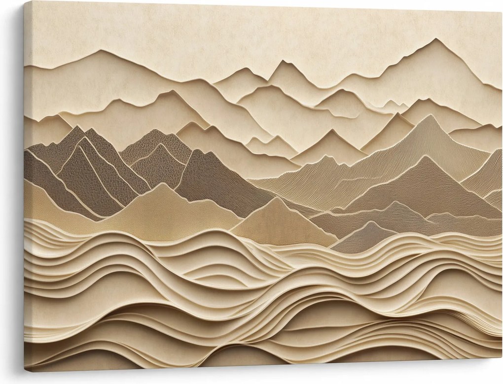 Tablou - Linii Montane 3D (70x50 cm)