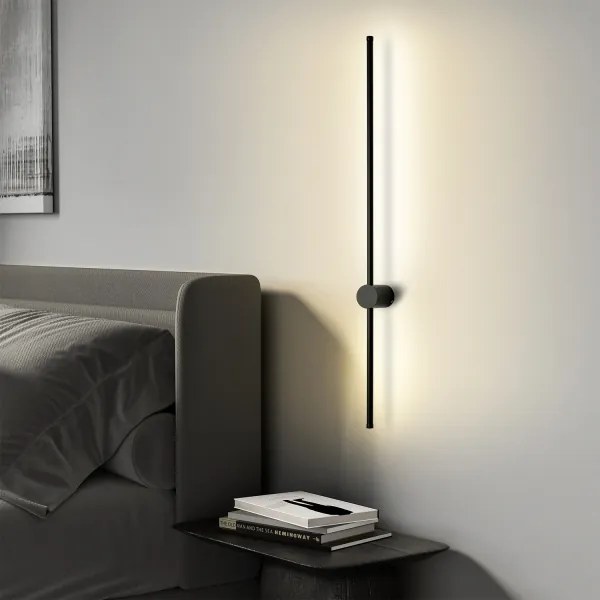 Brilagi - Aplica LED de exterior AURA, 20W, 230V, 4000K, IP54, negru