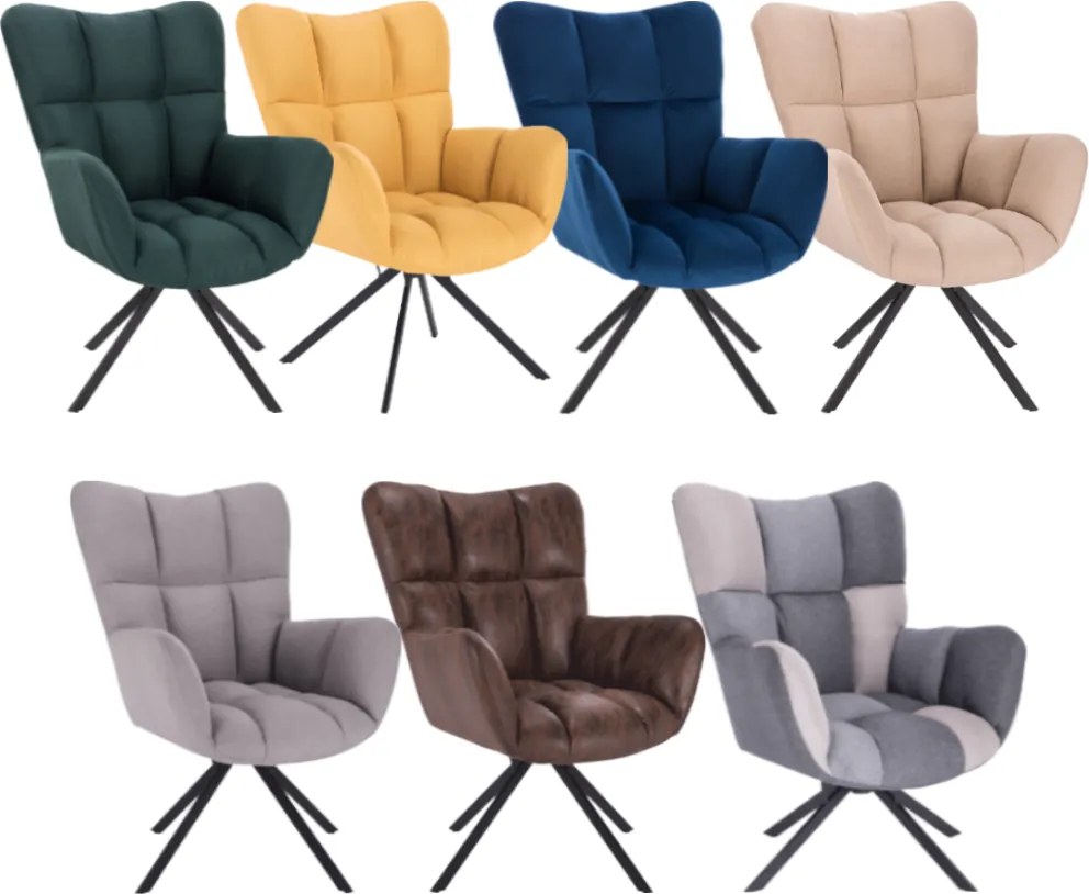 Scaun de design ţesătură bej, KOMODO