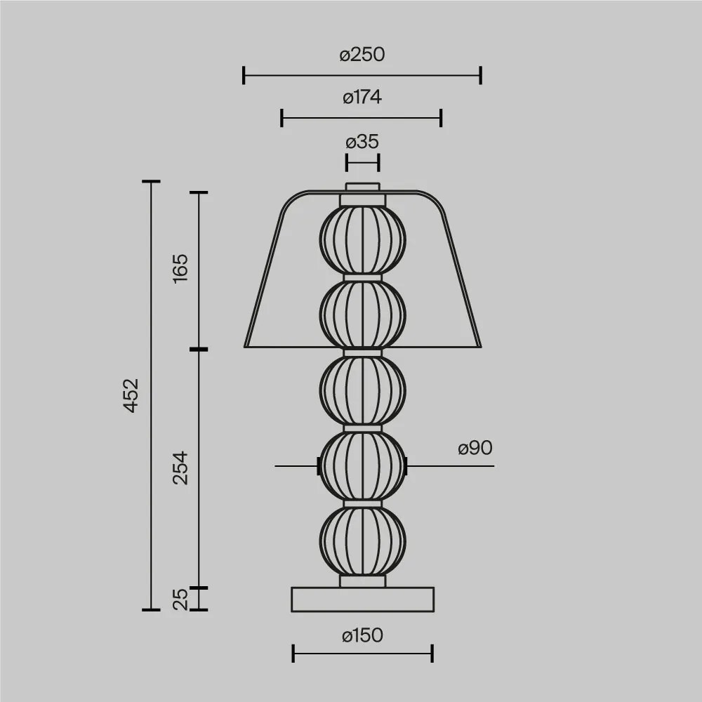 Veioza LED/Lampa de masa design decorativ Amulet