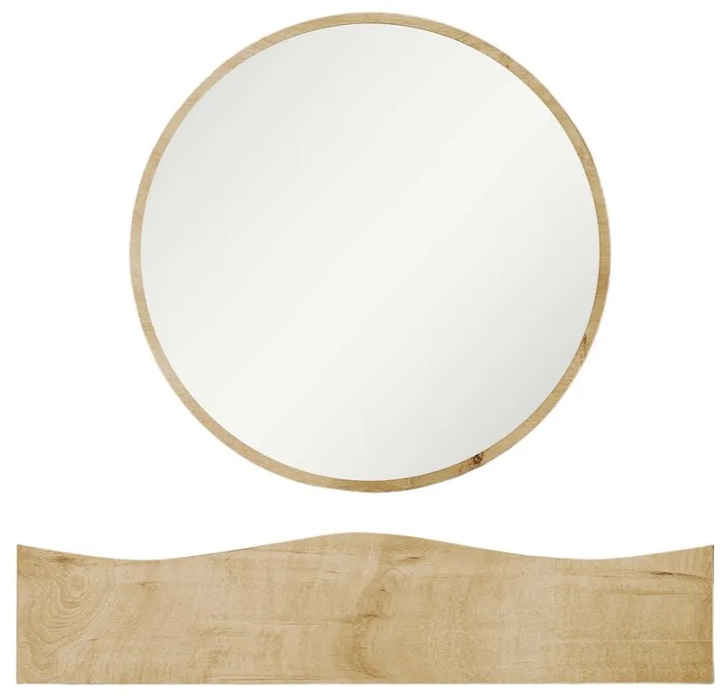 Raft cu oglindă Princesse Oak