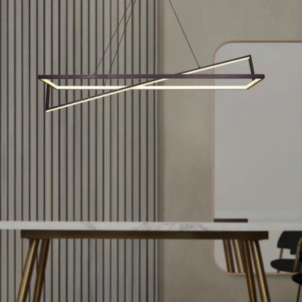 Lustră LED dimabilă pe cablu LED/45W/230V 3000K 114 cm negru