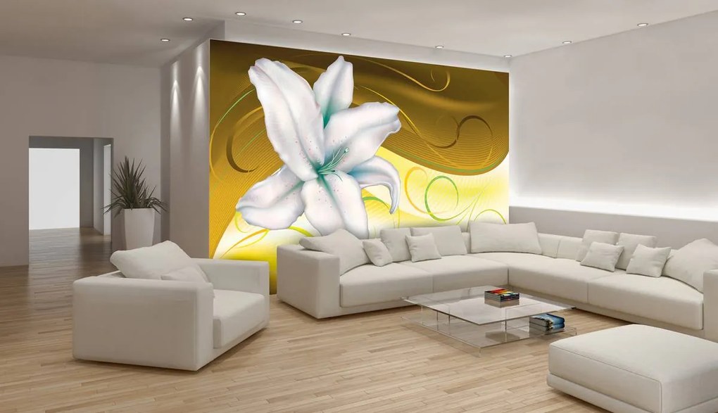 Fototapet - Arta florală - abstract (152,5x104 cm)