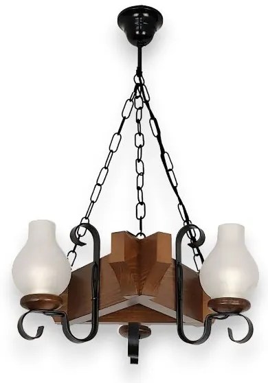 Lustră pe lanț Brilagi QUEEN 3xE14/40W/230V fag/nuc