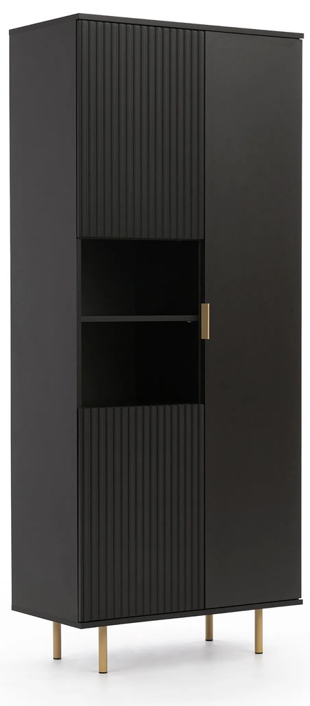 Dulap cu rafturi Nalani R3D (negru). 1071318