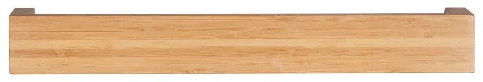 Raft de perete din bambus Wenko Dark, lățime 40 cm