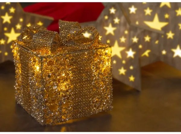 Decorațiune LED de Crăciun Retlux LED/2xAA cadou