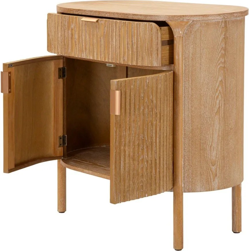 Comodă în culoare naturală din lemn de brad 81x82x46 cm Gothenburg – Mauro Ferretti