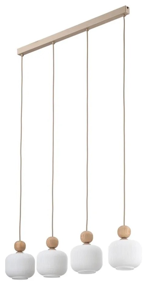 Lustră cu cablu BALLO, 4 x E14, 10 W, 230 V, bej