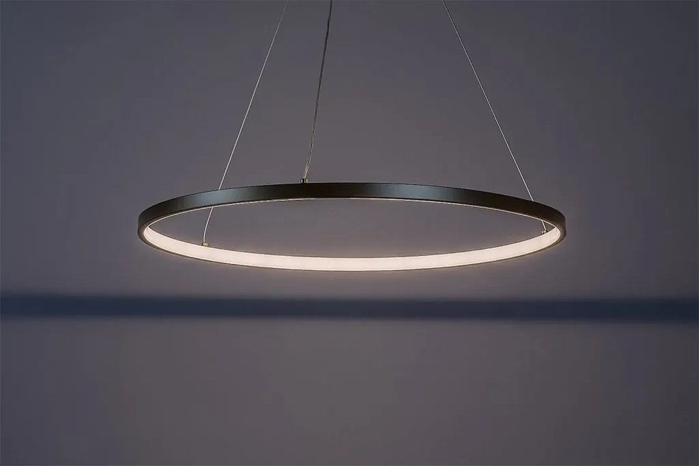 Lustra LED suspendata din metal auriu Beliza