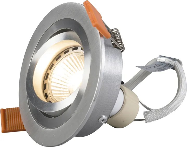 Spot încastrat inteligent modern oțel, incl. sursă de lumină Wifi GU10 - Rondoo