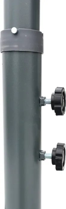 Umbrela pătrată din metal - visiniu 270 x 270 cm