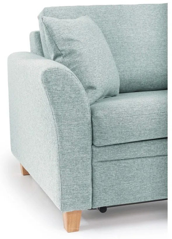 Canapea turcoaz extensibilă 190 cm Sonia - Scandic