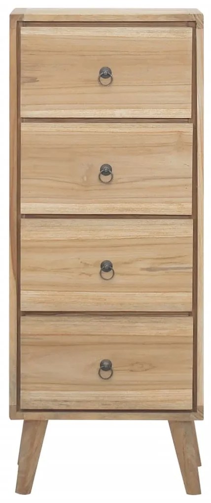 340736 vidaXL Comodă cu sertare, 40x30x100 cm, lemn masiv de tec