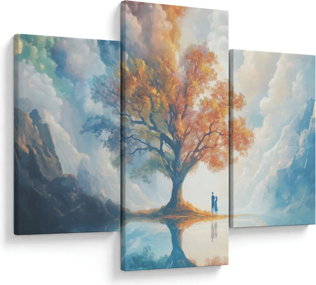 Tablou – Arborele vieții și al iubirii (90x60 cm)