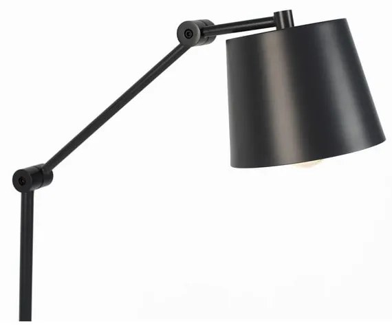 Lampadar negru cu abajur din metal (înălțime 135 cm) Hajo – White Label