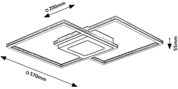 Lustră LED aplicată CASIMIR LED/40W/230V Rabalux 5269