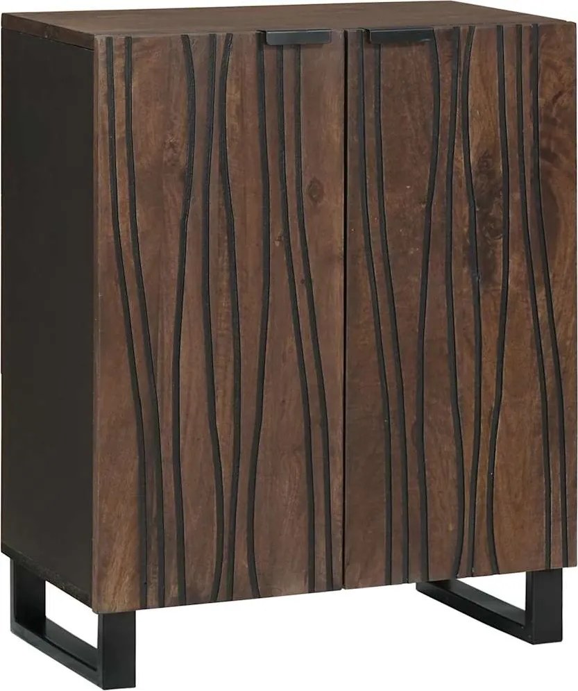 vidaXL Bufet castan 60 x 33,5 x 75 cm Lemn de mango solid