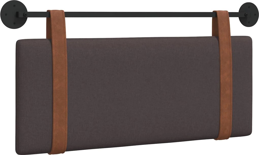 vidaXL Cap de pat suspendat Maro închis 110 x 55 x 5 cm PU antic