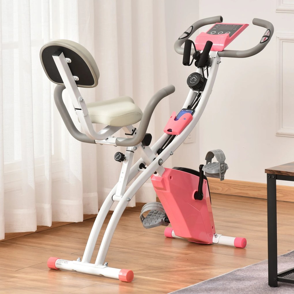 Bicicleta pliabila 2 in 1, bicicleta fitness, bicicleta pentru sport 97x51x115cm HOMCOM | Aosom Romania
