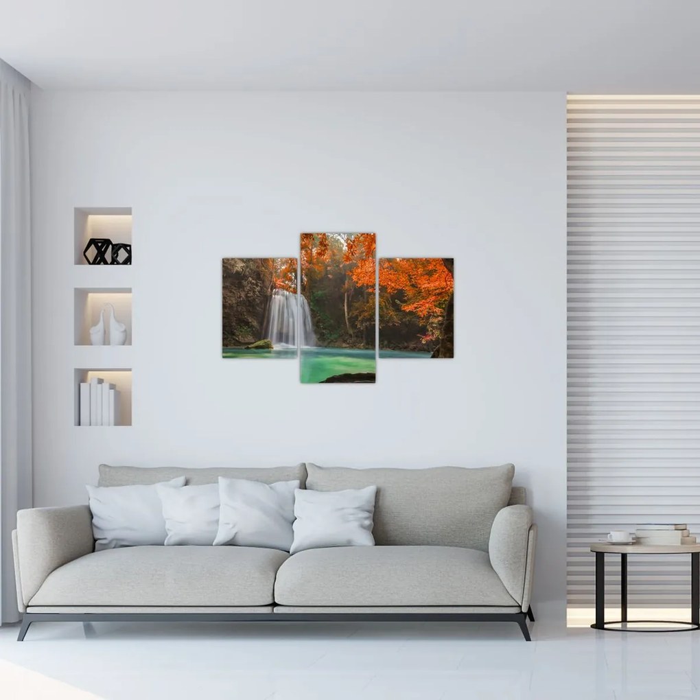 Tablou - Cascadă în Thailanda (90x60 cm)