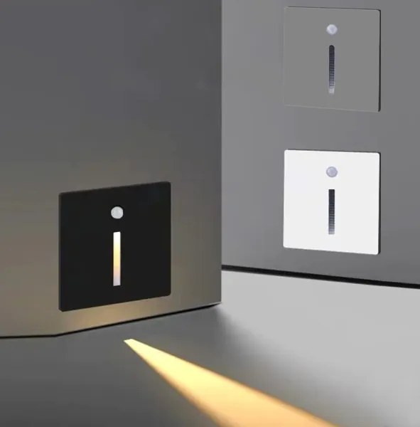 Emithor 70426 - LED lampă scări cu senzor LINE LED/1W/230V 4000K albă