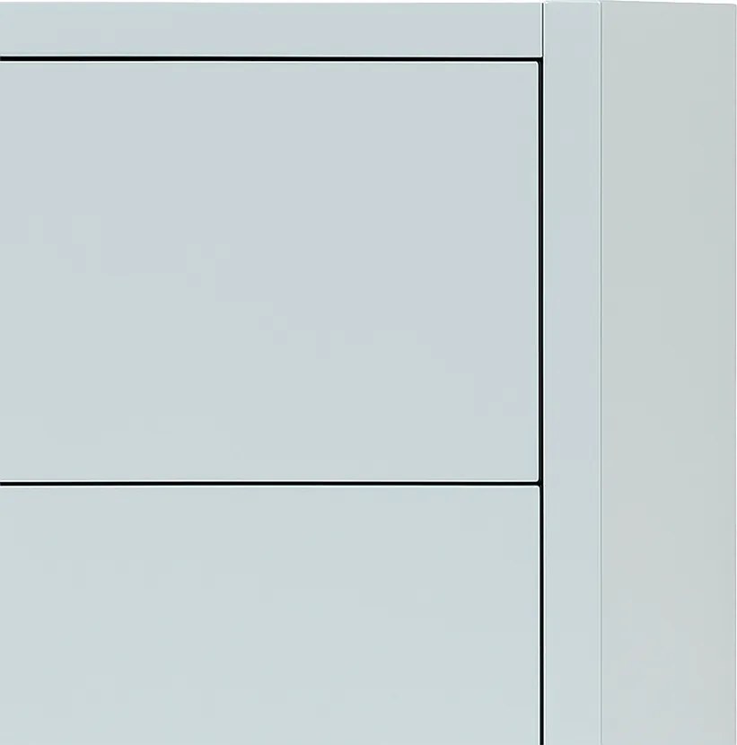 Boxie 2 sertare dulap de perete 40x40x37 cm albastru