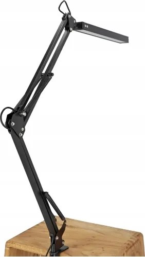 Lampă de birou LED reglabilă cu clemă, 10W, 5V, 3000/4000/6000K, neagră