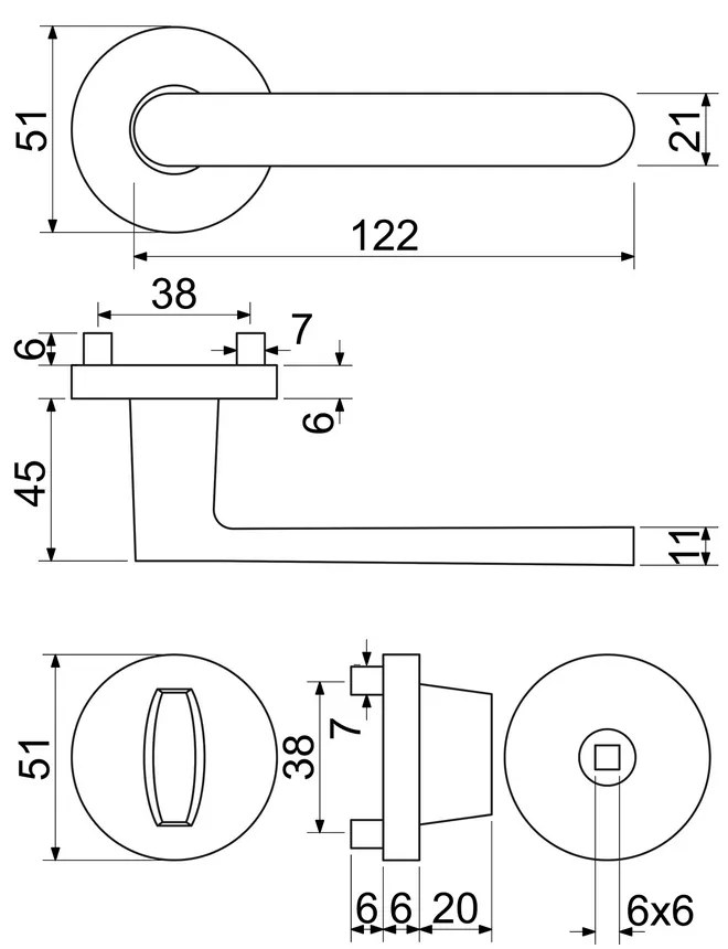 Baterii Como din aluminiu - rozeta WC, negru
