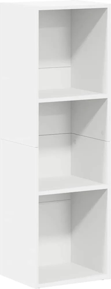 vidaXL Bibliotecă/Dulap TV, alb, 36x30x114 cm, lemn prelucrat