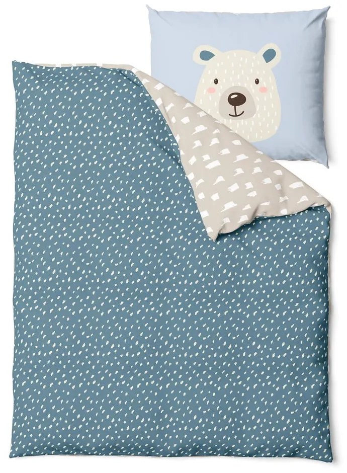 Lenjerie din bumbac pentru copii Bonami Selection Bear, 100 x 135 cm