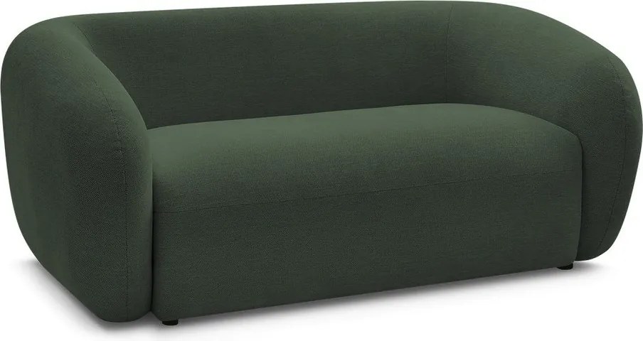 Canapea verde cu tapițerie din chenille 160 cm Celine – Bobochic Paris